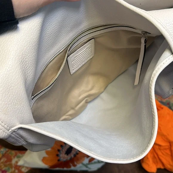 Coach white leather sling hobo - traded with a “friend”  (Style Number 27925) - Picture 13 of 16